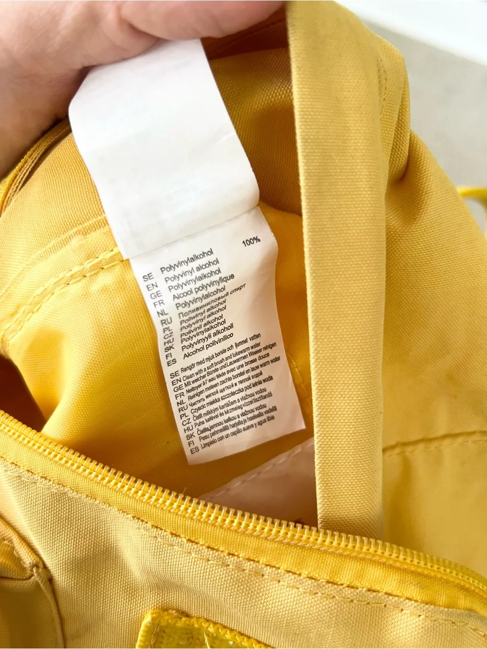 Fjallraven kanken mini backpack yellow school hiking cute commuter bag fall